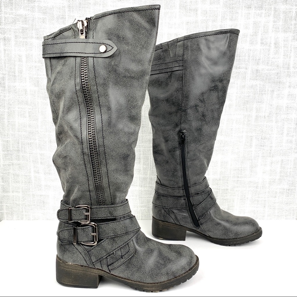 Madden Girl round toe riding boot, size 6